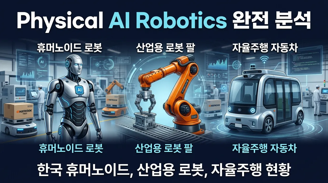 피지컬 AI 로보틱스 완전 분석 — 휴머노이드·산업용 로봇·자율주행 한국 현황