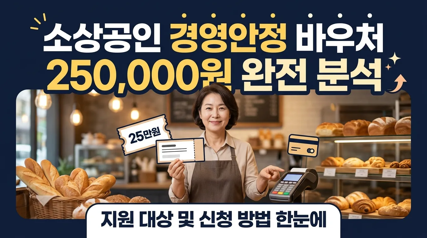 소상공인 경영안정 바우처 25만원 완전 분석 — 대상·신청 방법
