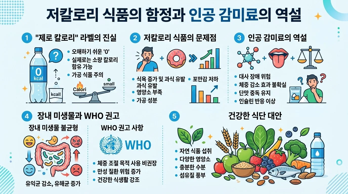 저칼로리 식품 진실 인포그래픽